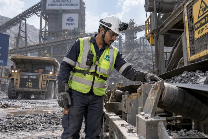Mining & Heavy Industry task being recorded with a head-mounted camera